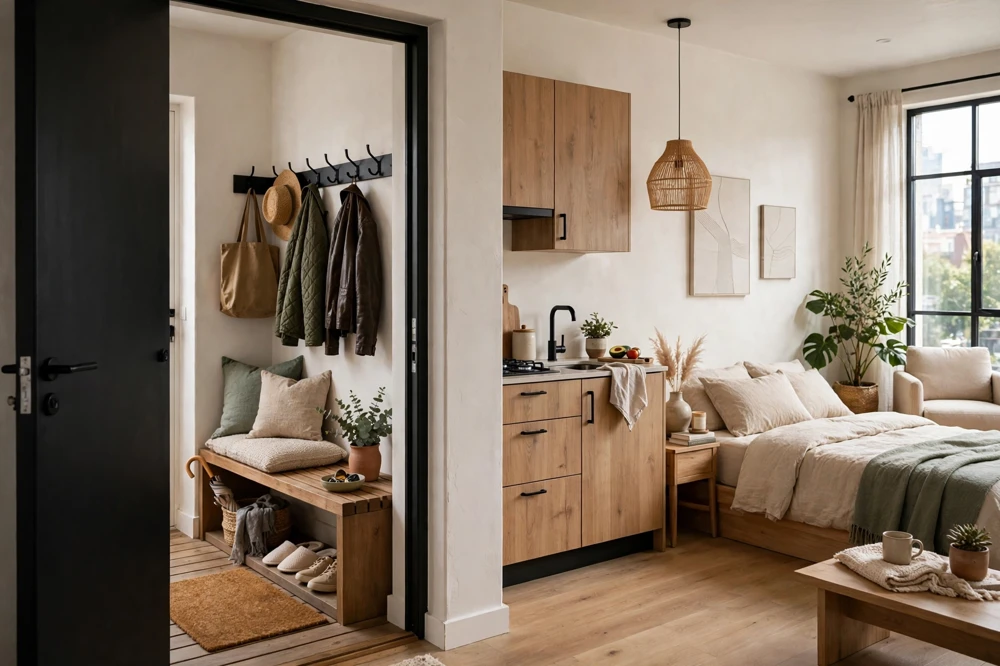 Airbnb studio welcome nook