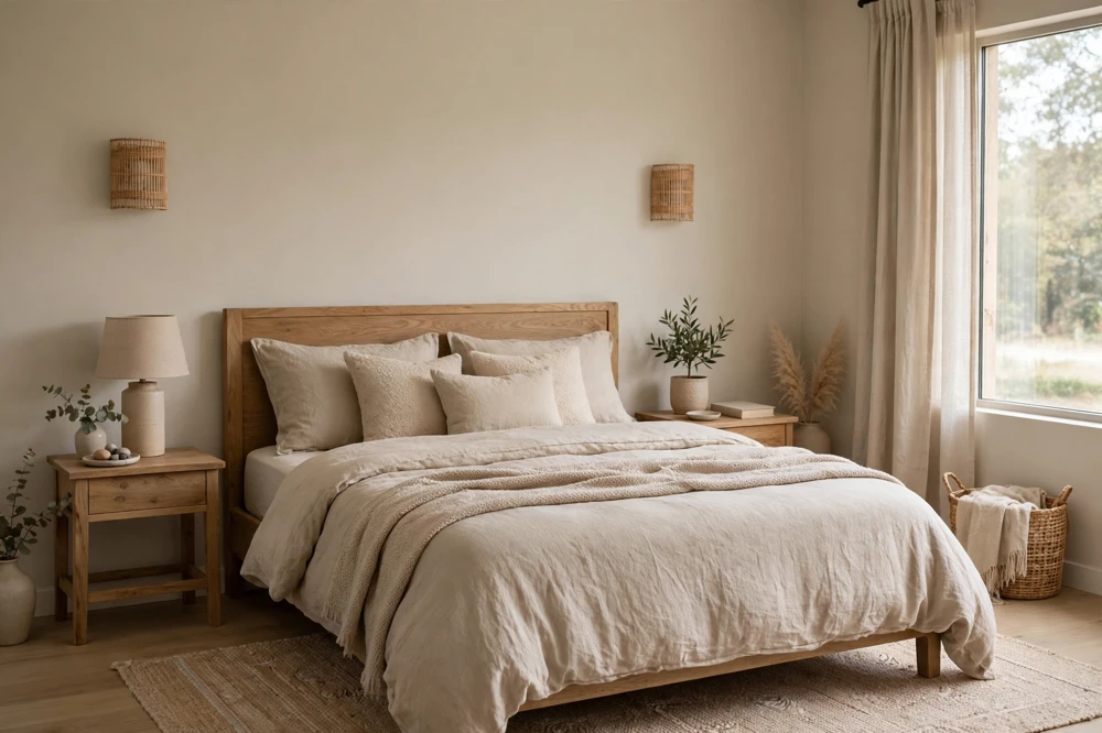 Neutral beige walls