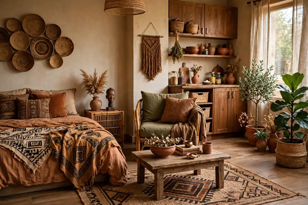Rich earth tones