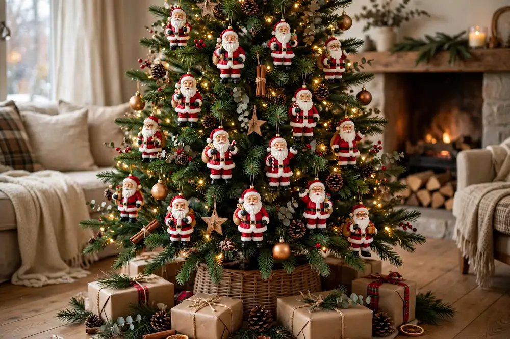 Santa figurine tree