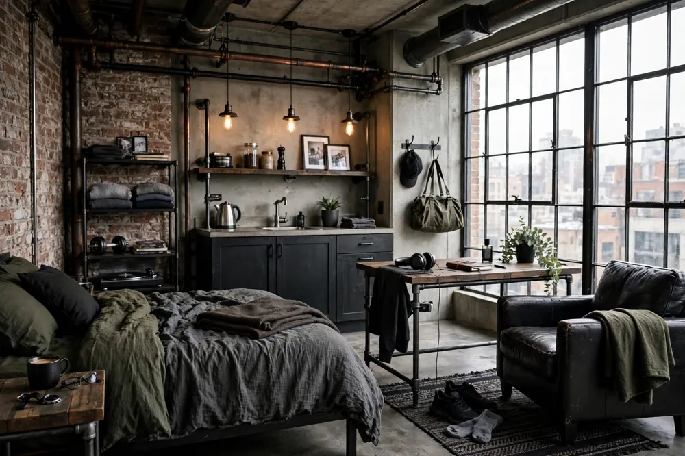 Industrial style studio