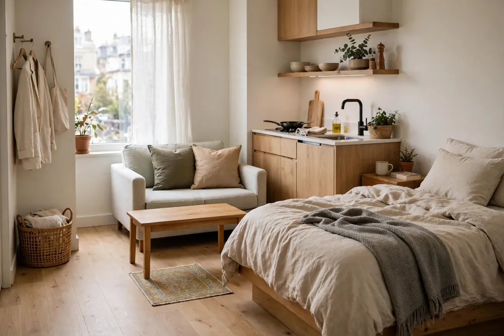 Studio apartment rug too small mistake