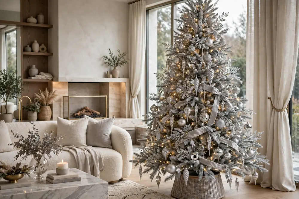 Silver elegant tree