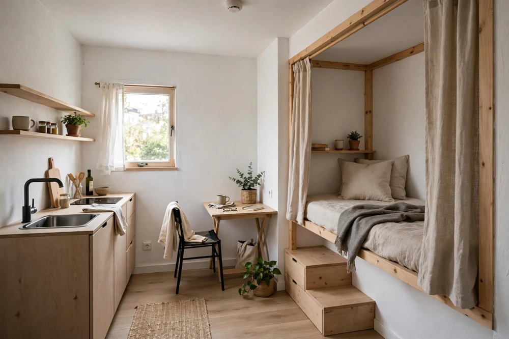 Tiny sleeping nook