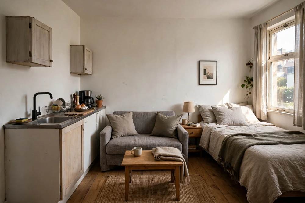 Studio apartment too few cabinets mistake