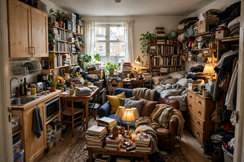 Studio apartment too much furniture mistake