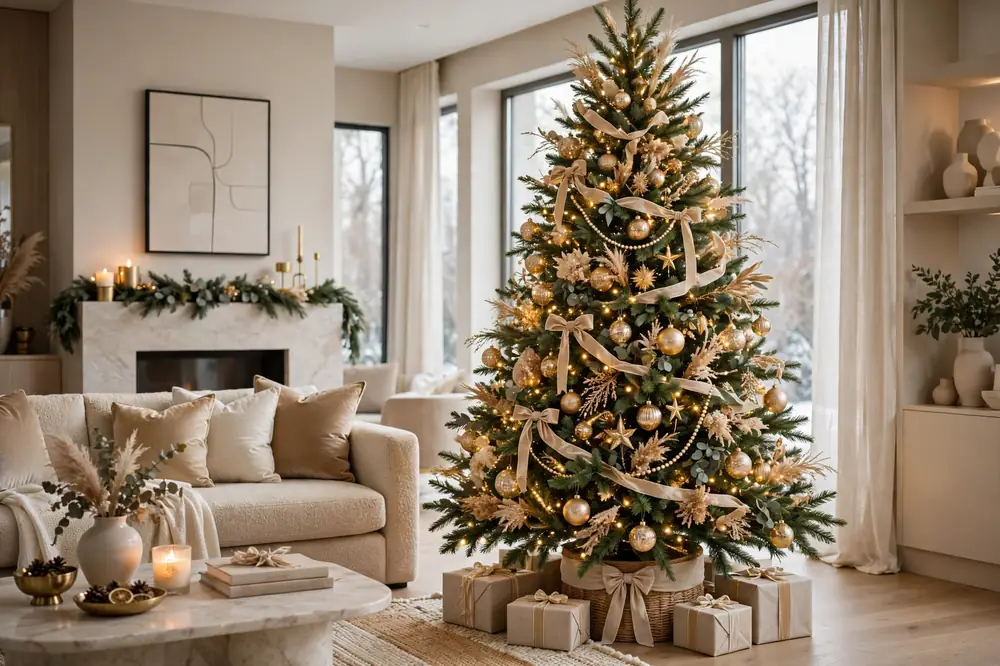 Champagne elegant tree