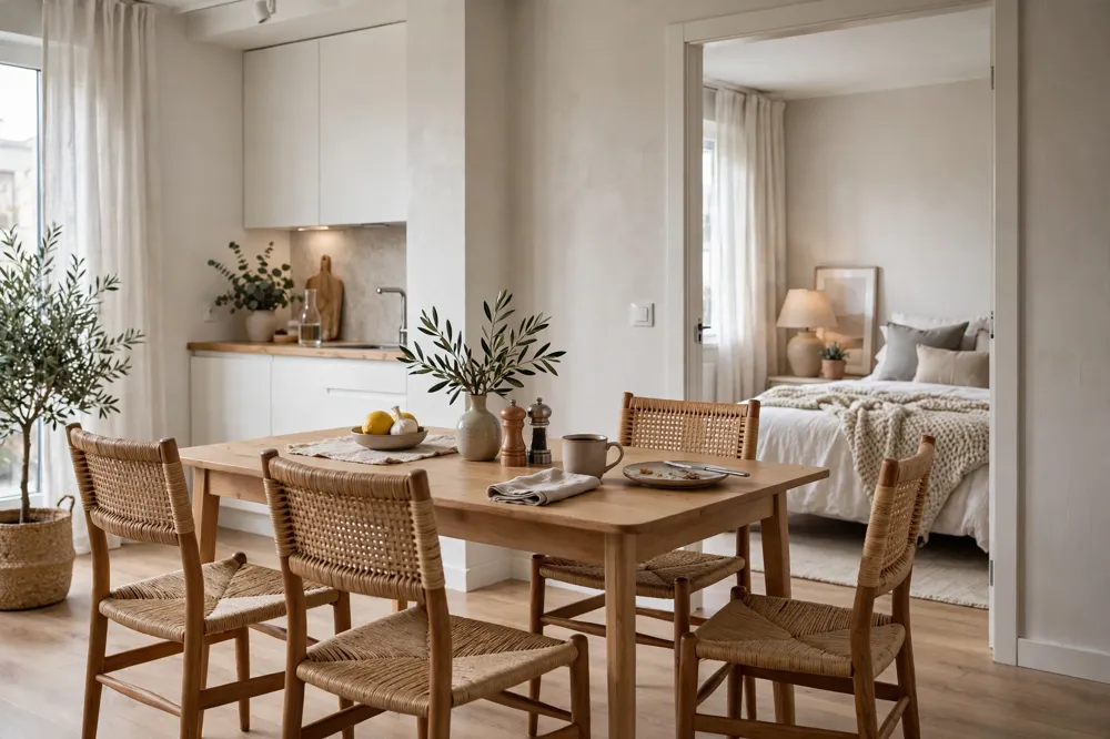 One bedroom apartment dining chairs