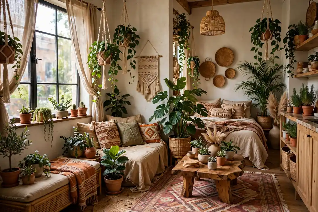 Boho plants galore
