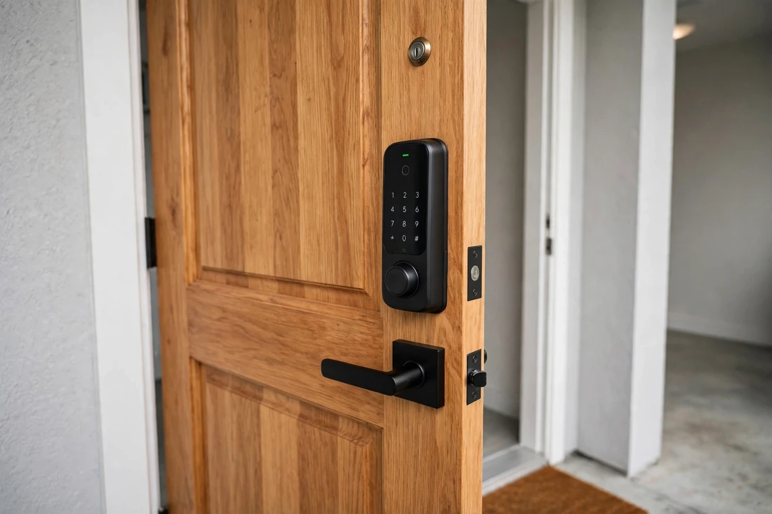 Studio apartment door lock upgrade tip
