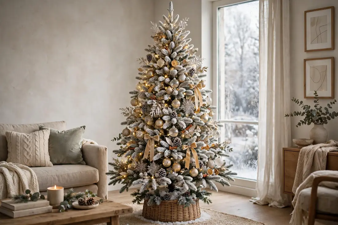 Frosted elegant tree