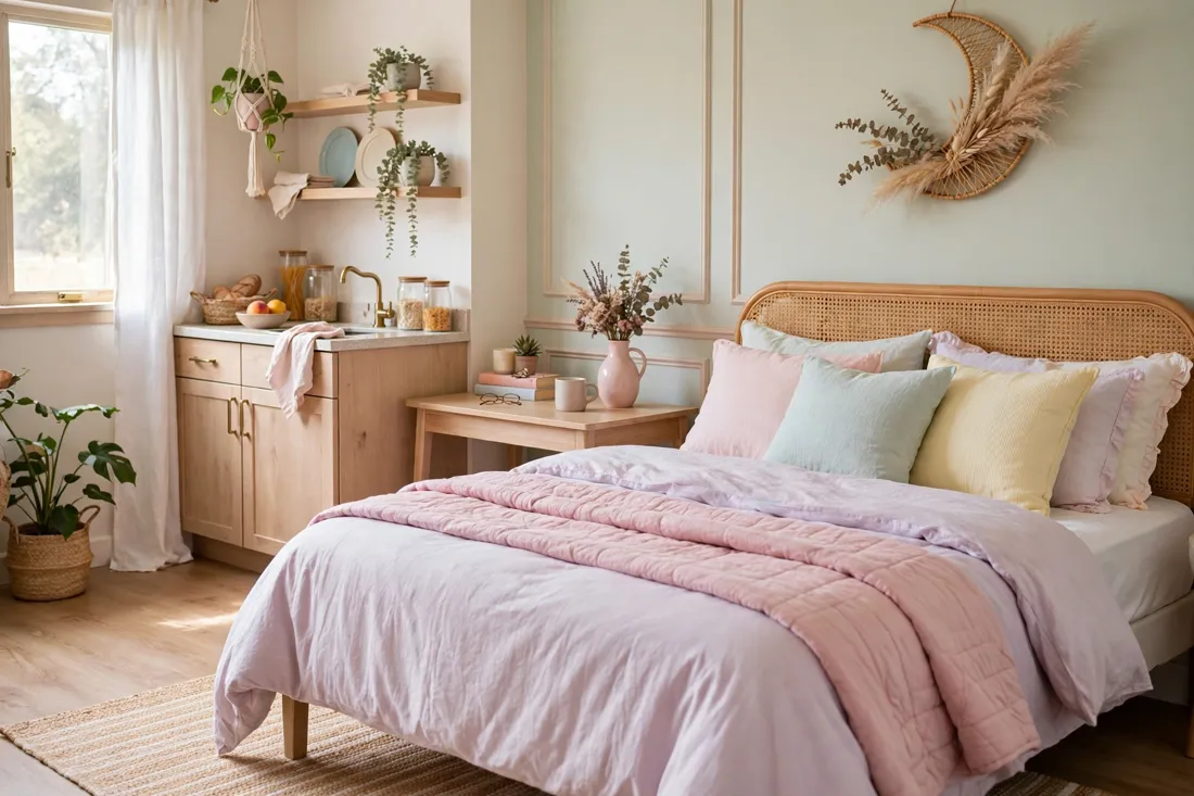 Pastel bedding