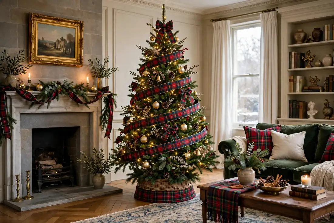 Tartan plaid tree