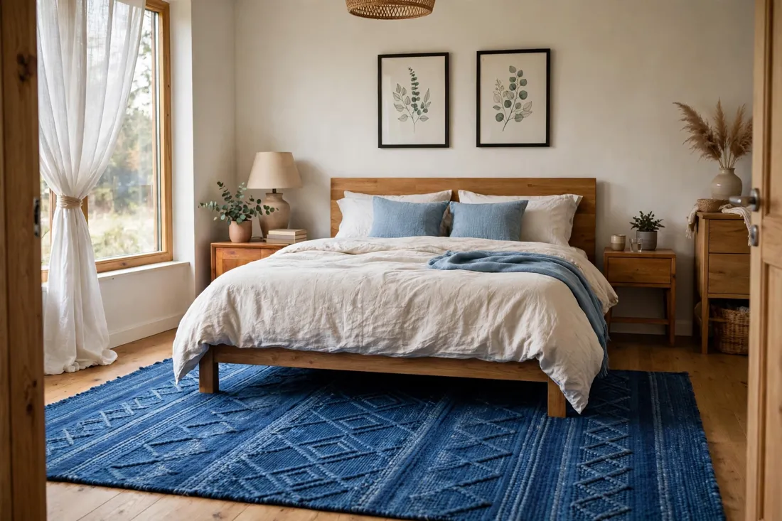Blue rug color