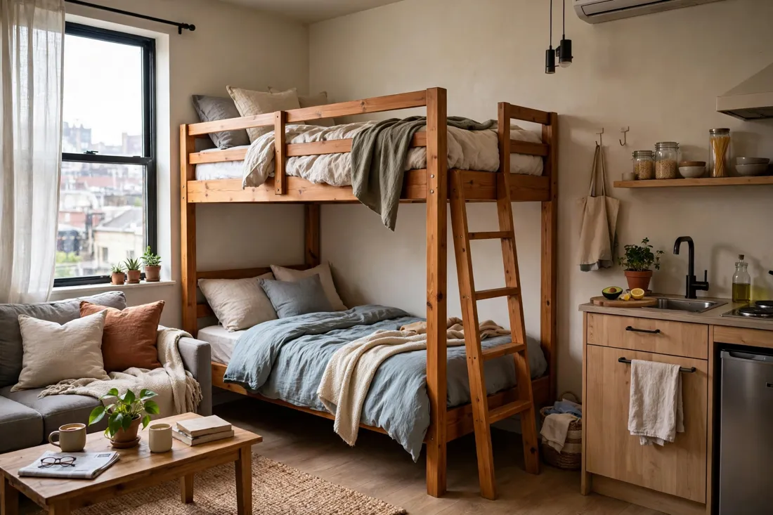 Studio apartment bunk bed ideas