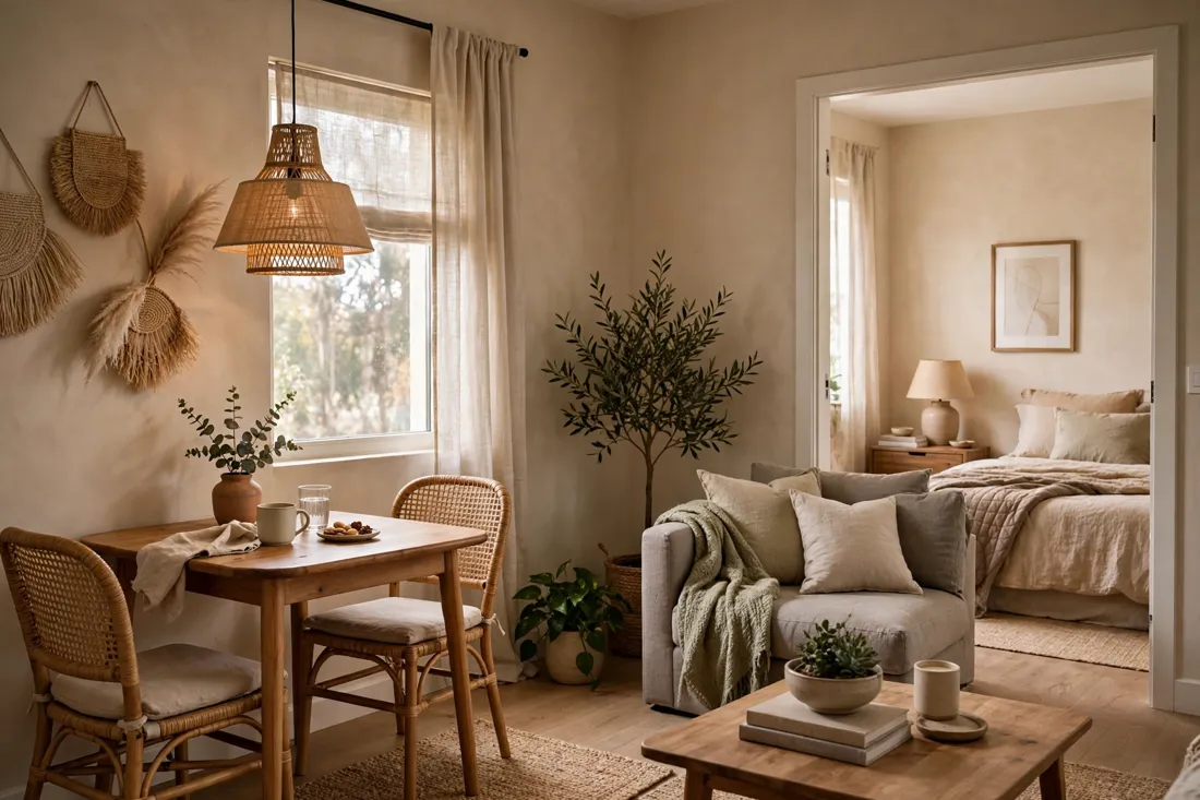 One bedroom apartment dining corner