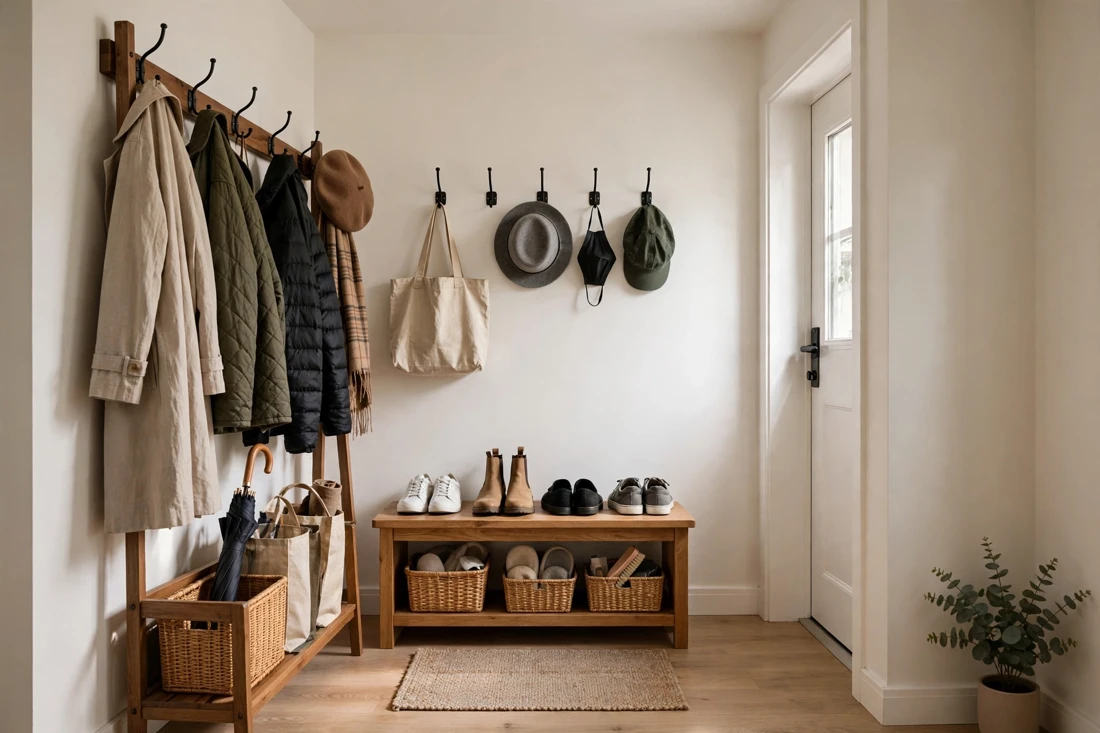 Small apartment entryway system