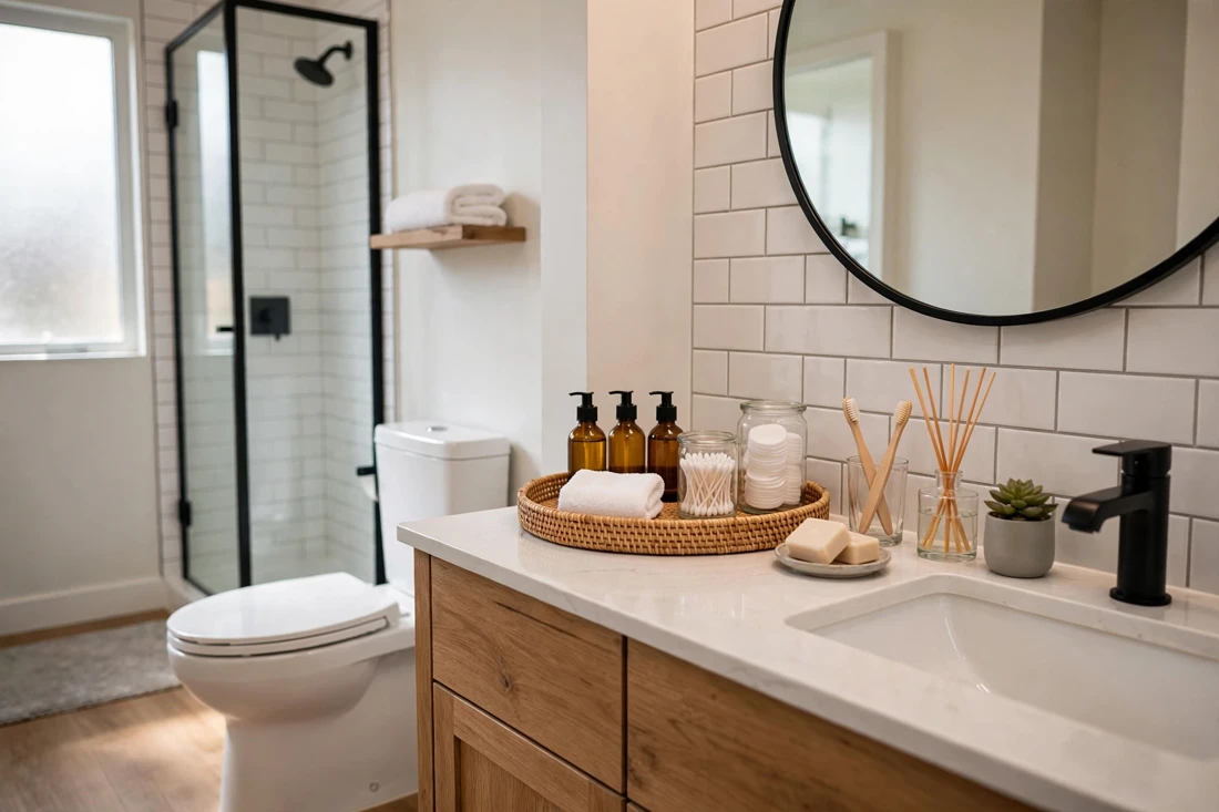 Airbnb studio guest toiletries