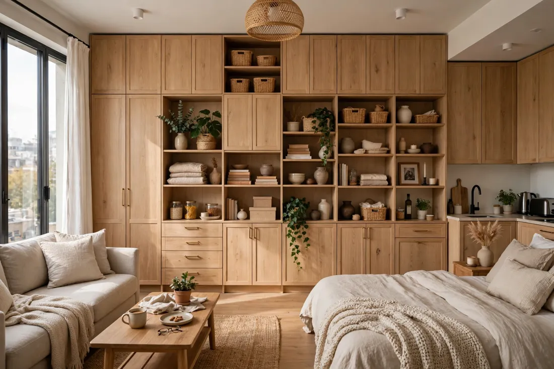 Studio storage wall