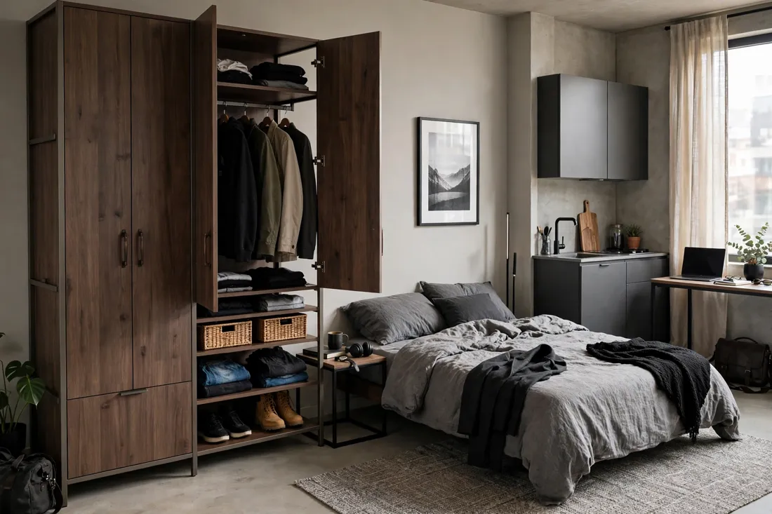 Men's wardrobe storage