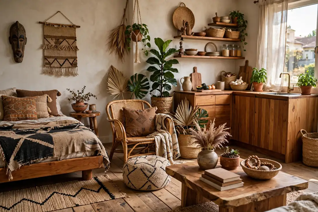 Natural wood furniture
