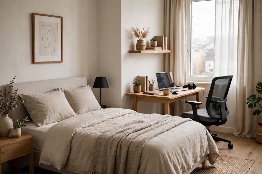 One bedroom apartment home office