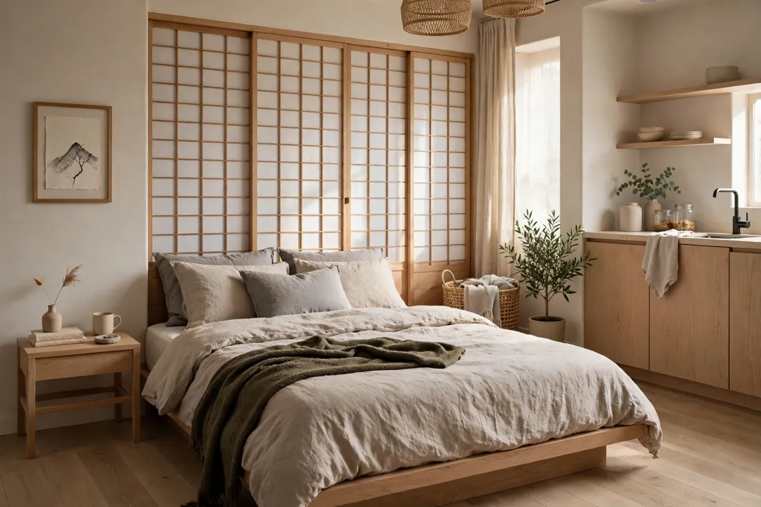 Japandi bedding