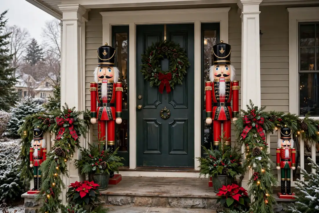Nutcracker front porch guards