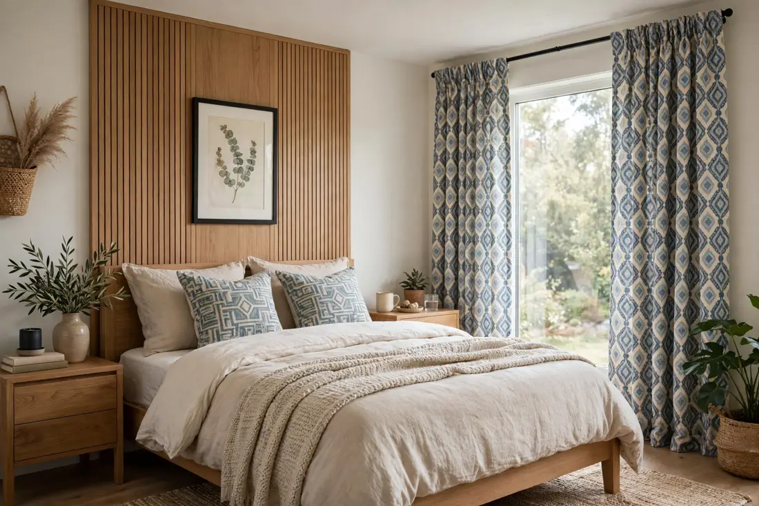 Patterned curtains