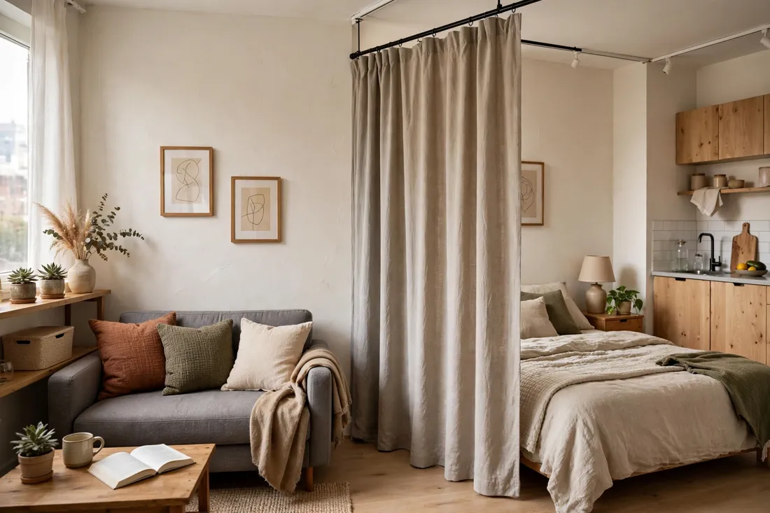 Room divider curtain