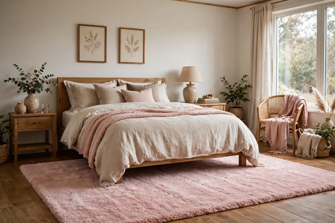 Pink rug color
