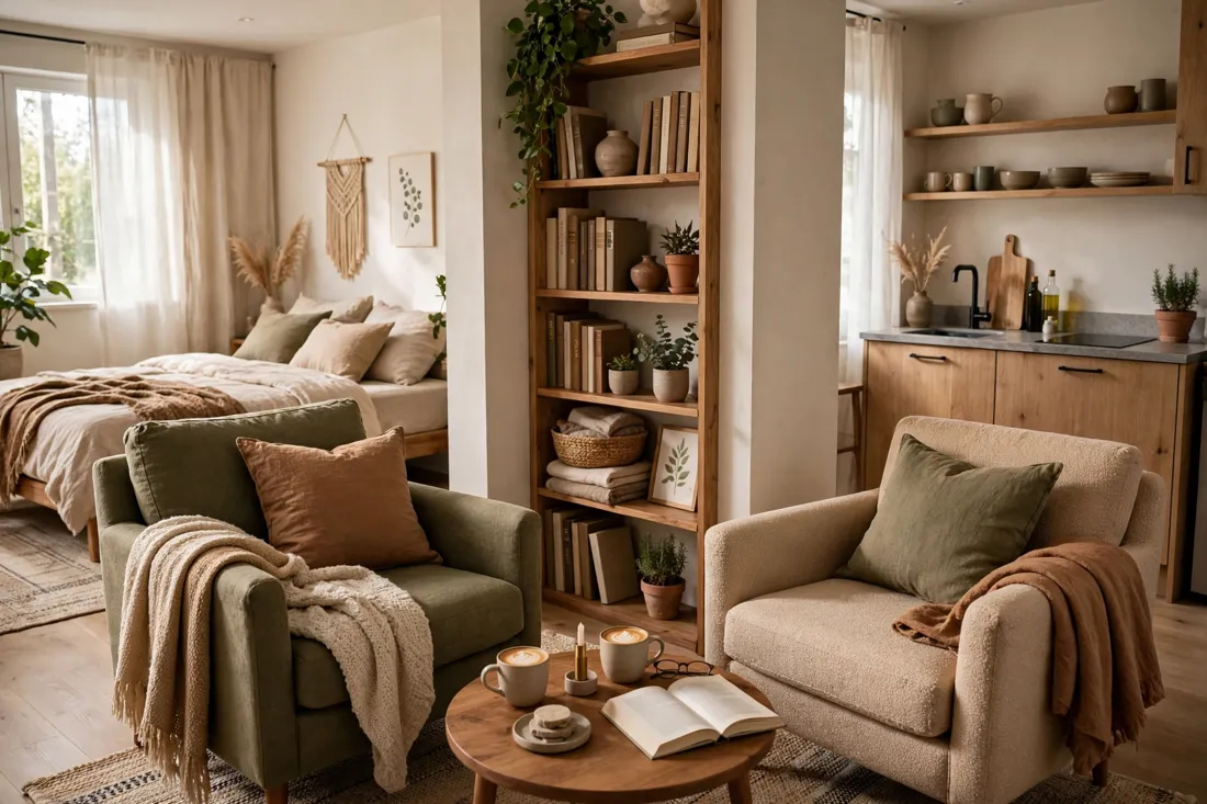 Couple's reading corner
