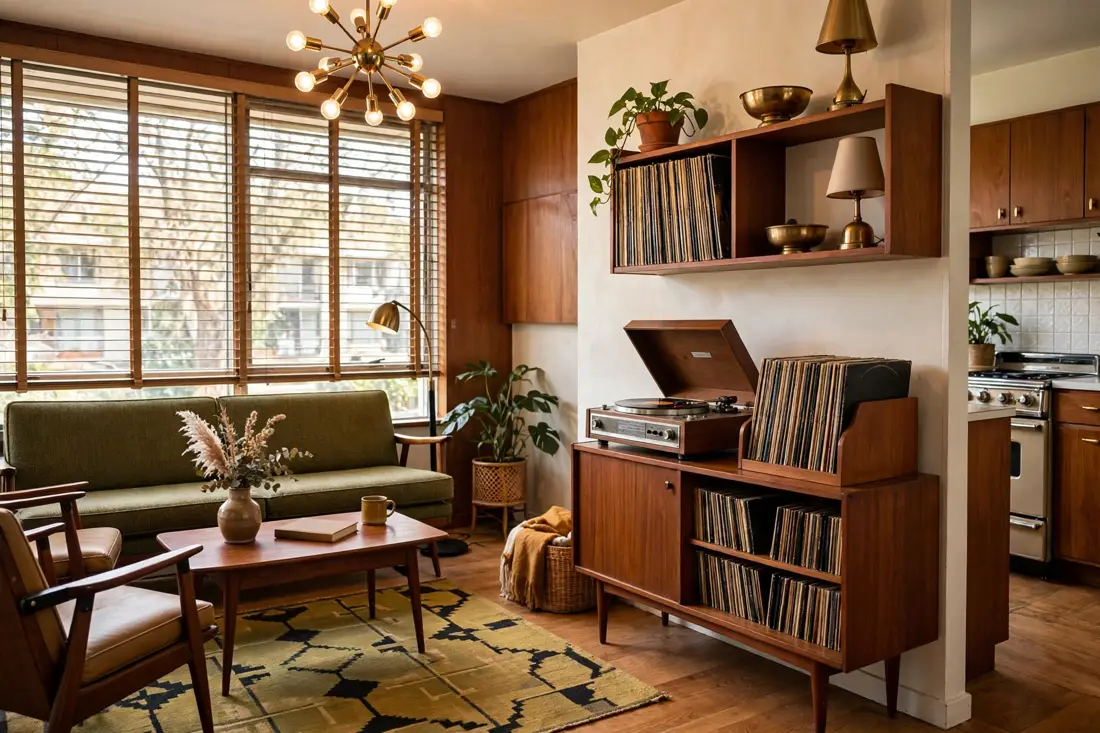 Vintage record corner