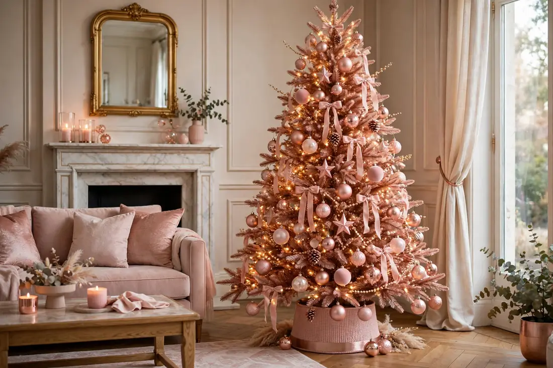 Rose gold tree