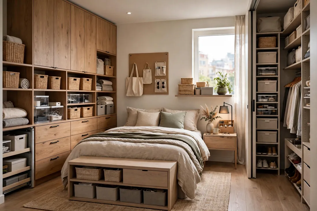 One bedroom apartment storage solutions