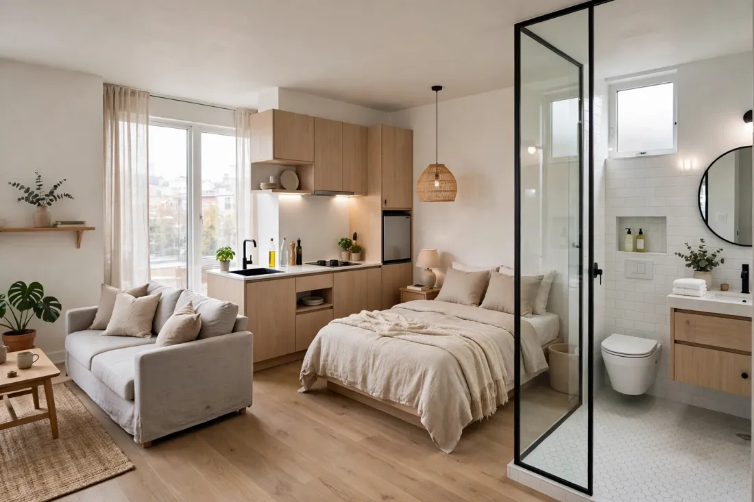 Bathroom zone layout