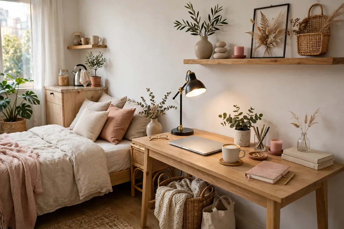 Chic desk setup