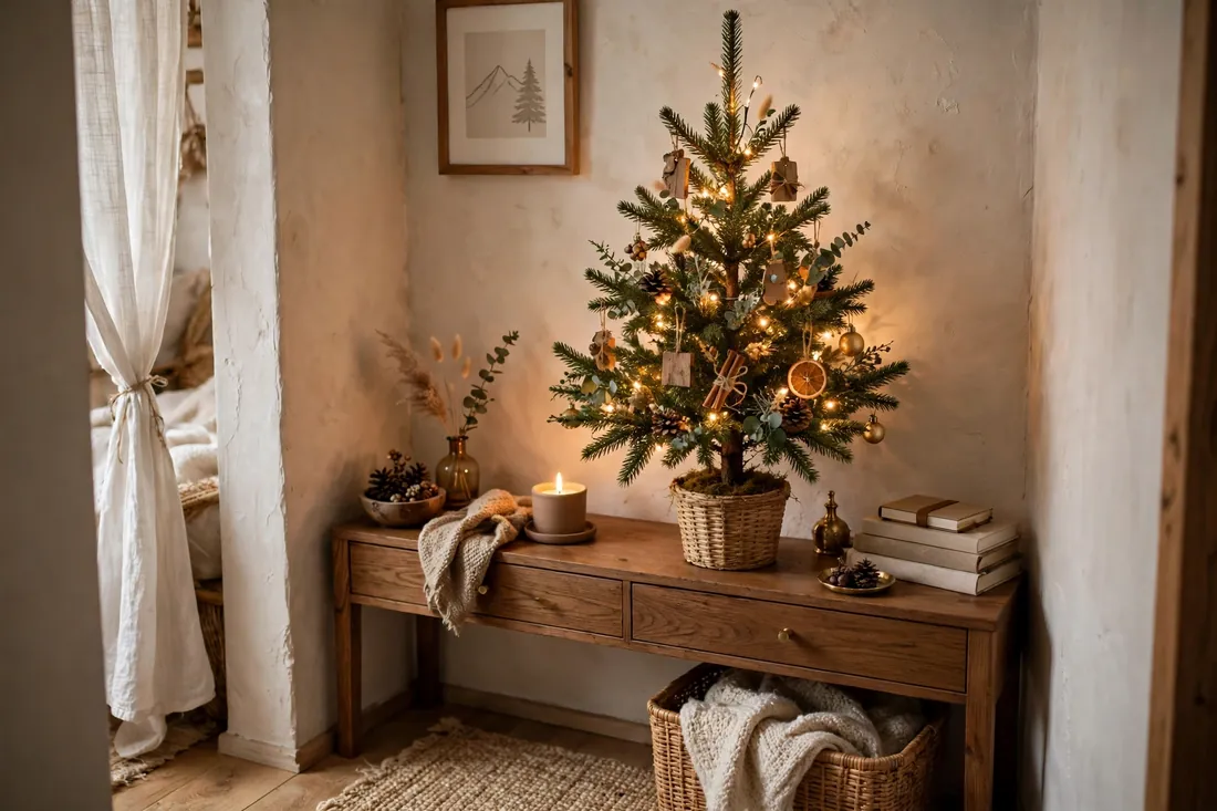 Small tree on console table