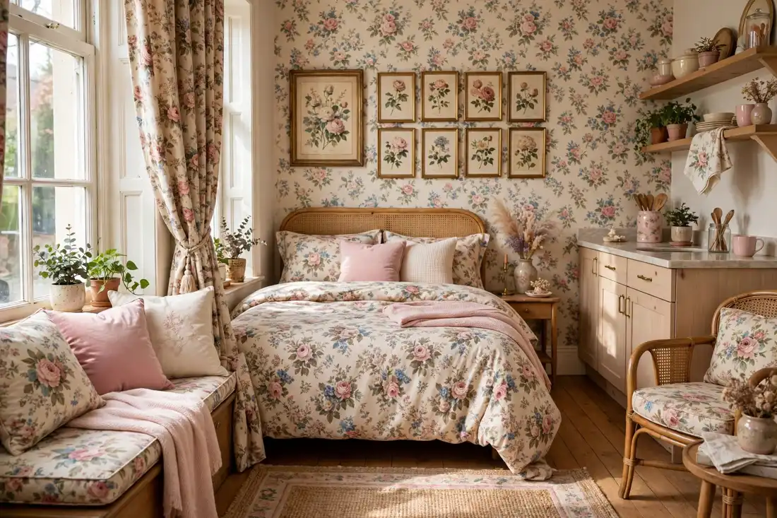 Vintage floral prints