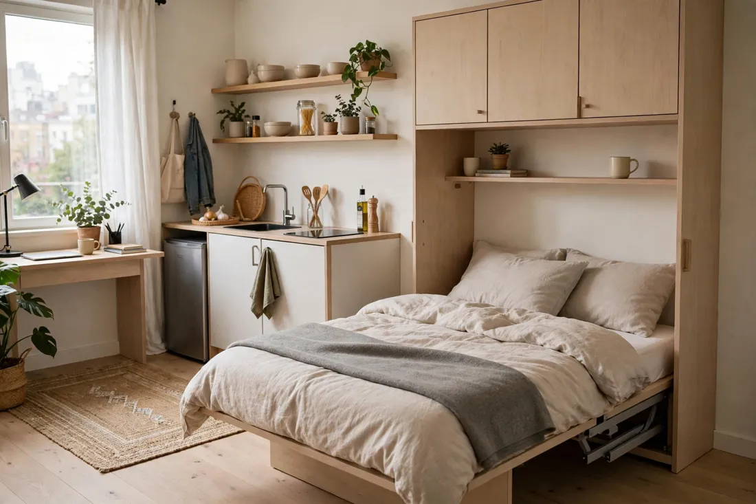 Fold-away bed