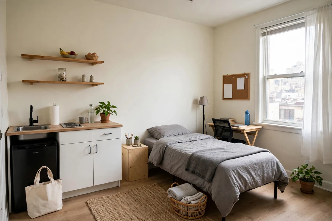 Studio apartment paint refresh