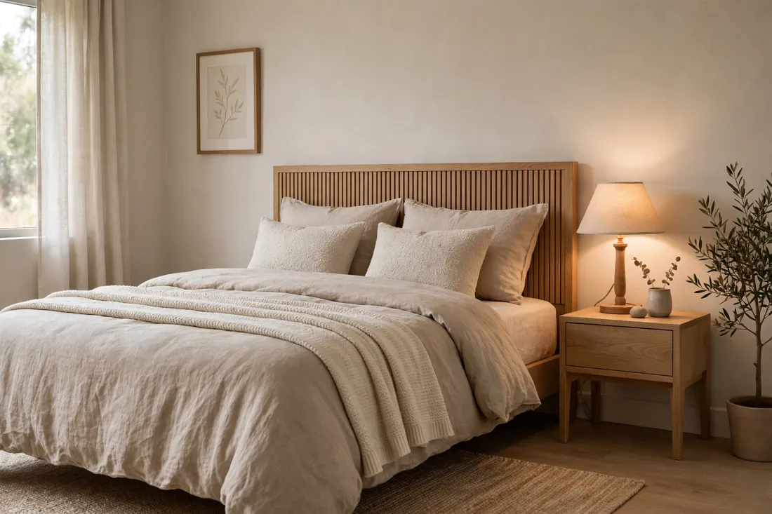 Neutral bedside lamp