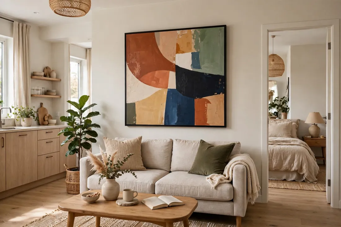 One bedroom apartment statement art