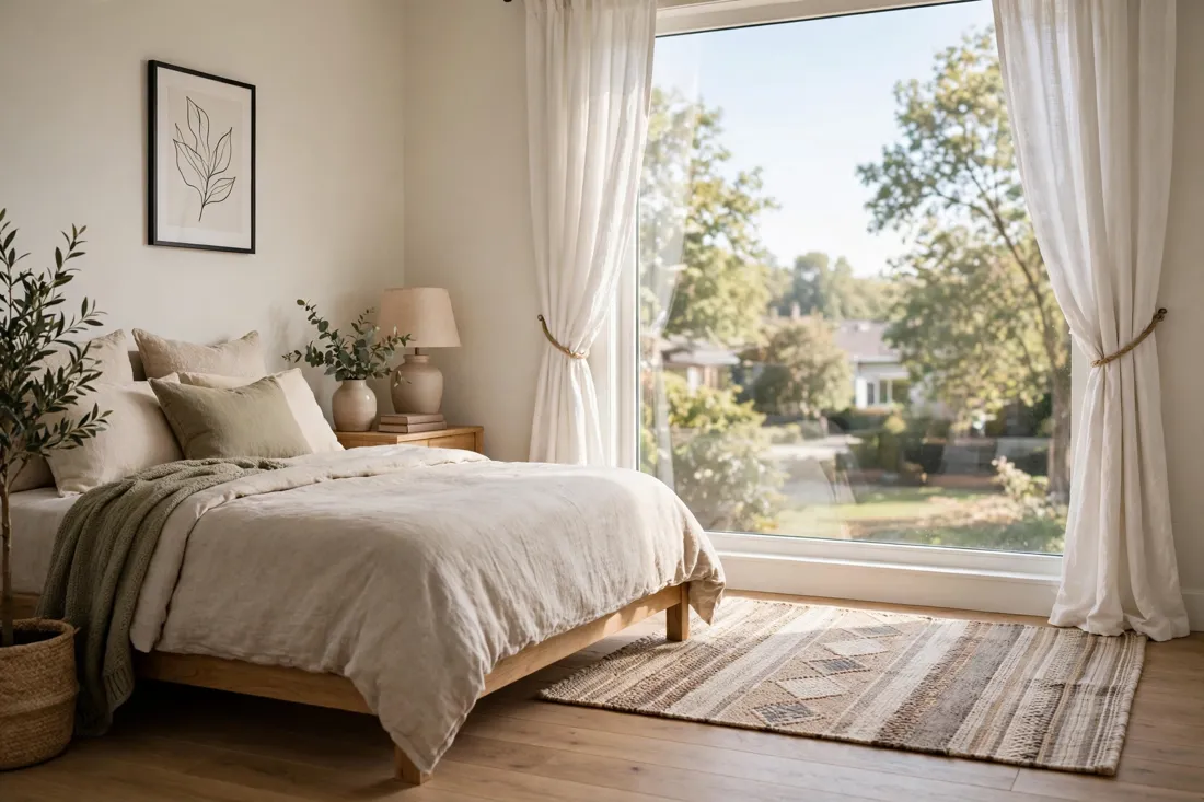 Rug by the window