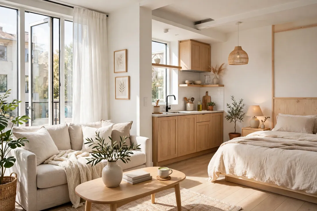 Light and bright studio