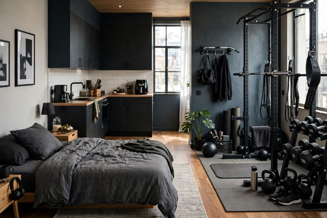 Home gym corner