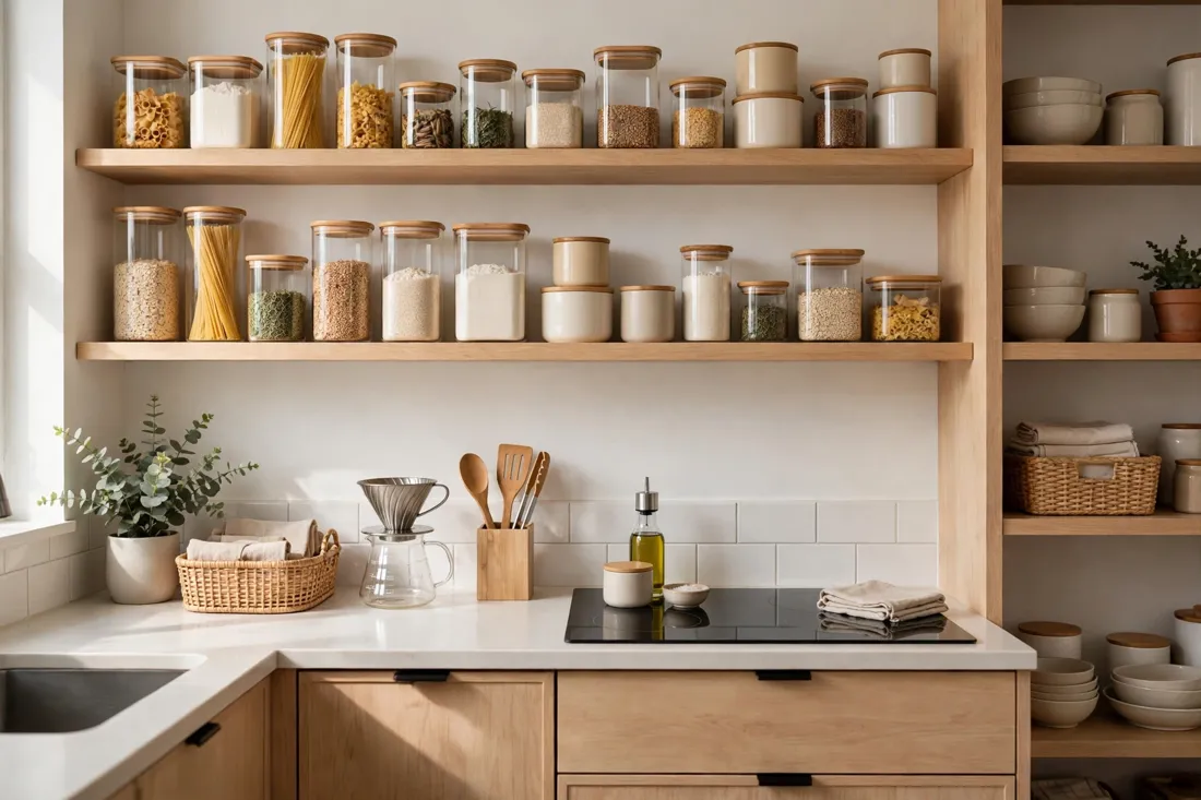 Studio apartment kitchen organization