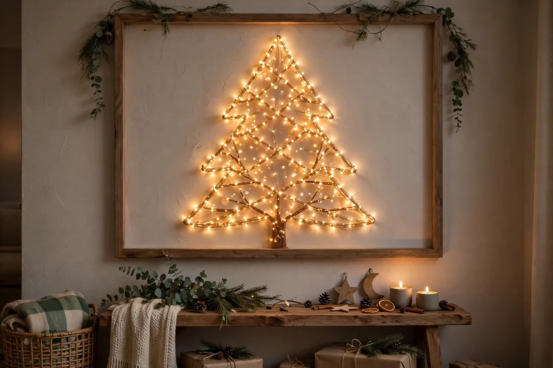 Unique tree made of lights