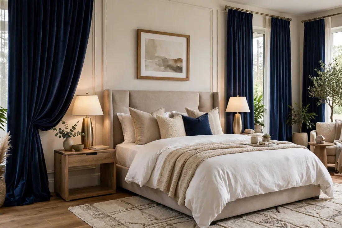 Navy rug color