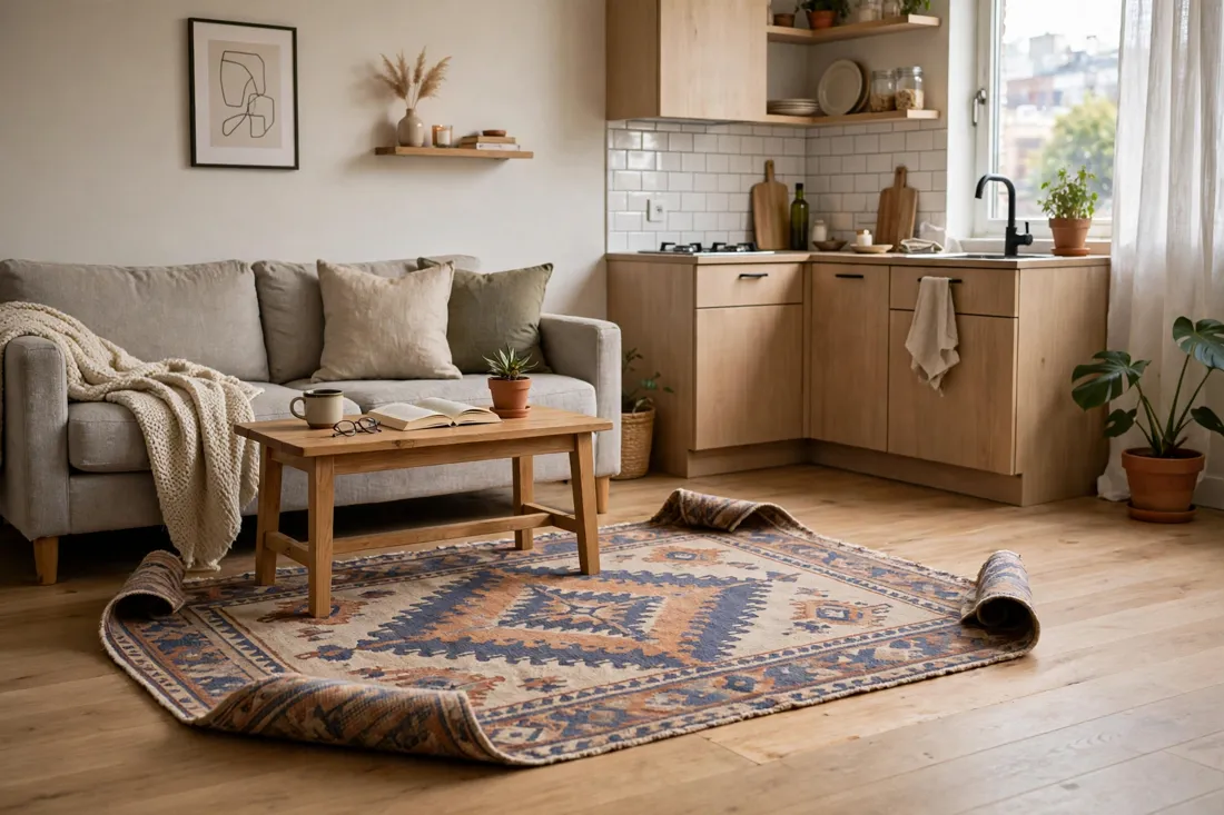 Studio apartment skipping rug pad mistake